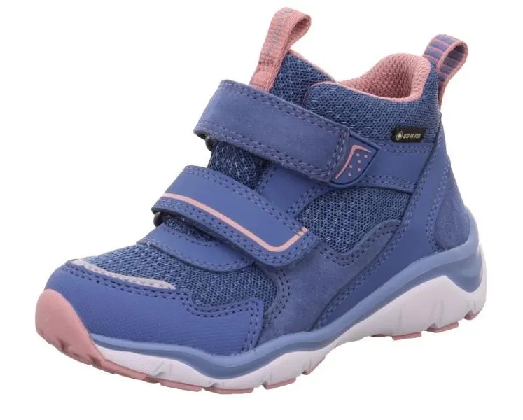 superfit SPORT5 Sneaker wasserdich GoreTex Lauflerner Blau Pink1-000246-8050