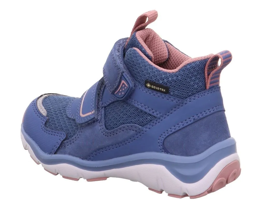 superfit SPORT5 Sneaker wasserdich GoreTex Lauflerner Blau Pink1-000246-8050