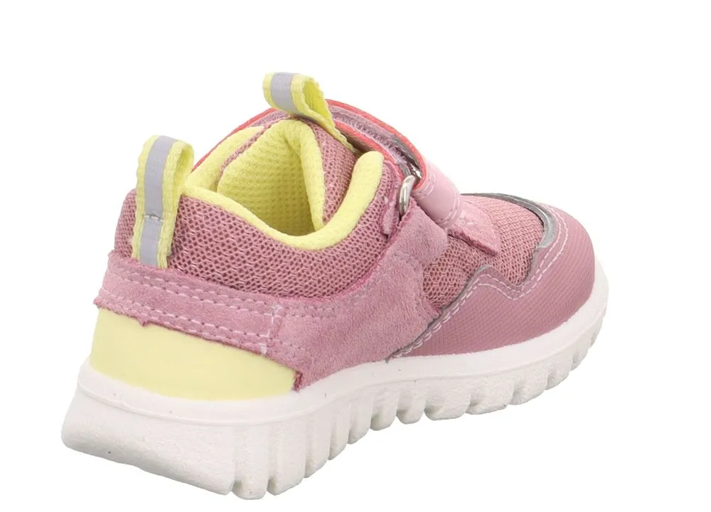 superfit SPORT7 MINI - Rosa/Gelb Sneaker low mit Klettverschluss S13 1-006204-5500