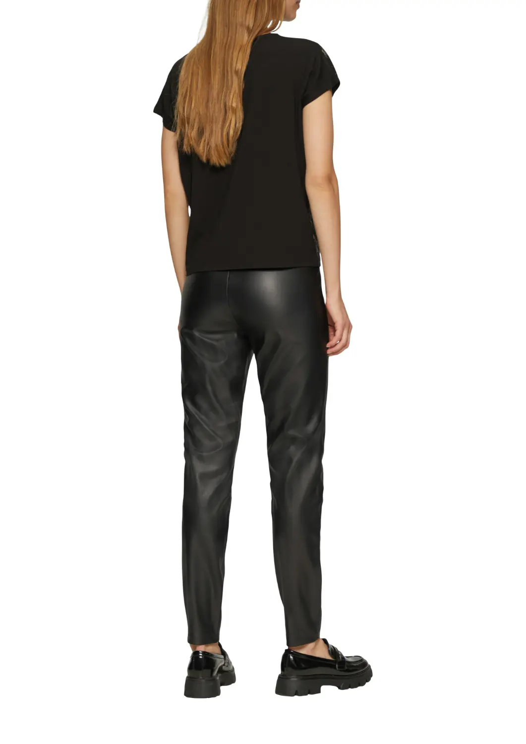 T-Shirt mit Metallic-Print