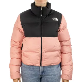 The North Face Cropped Saikuru Winter Jacke NF0A853MOF6 - rosa-schwarz