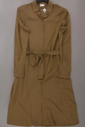 Vila Langarmkleid Gr. 38 mit Gürtel braun aus Viskose