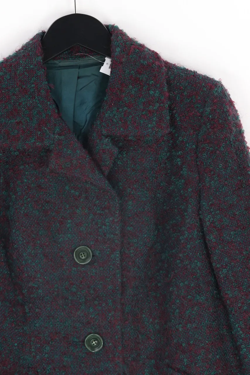 VINTAGE - Boucl\u00e9-Jacke mit aufgesetzten Taschen - M