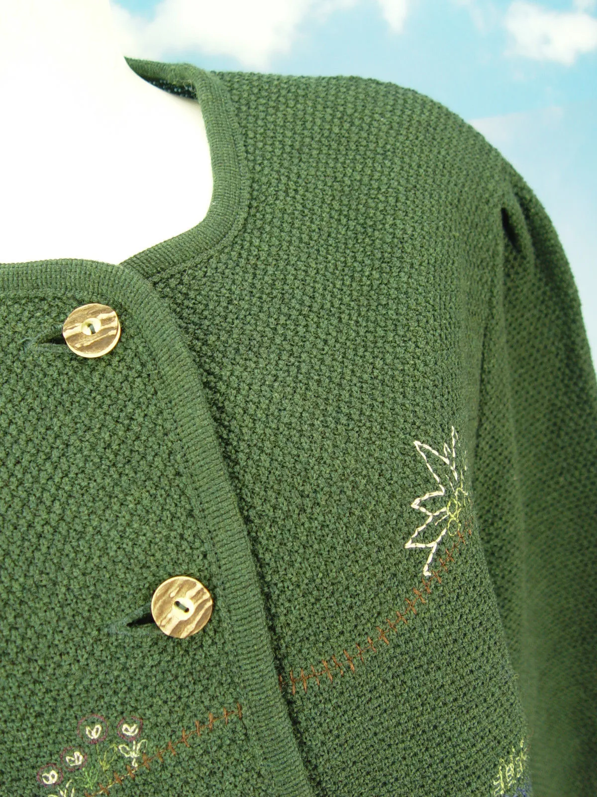 WESENJAK neuwertig kurze Dirndljacke Strickjacke Jacke Trachtenjacke Gr.46